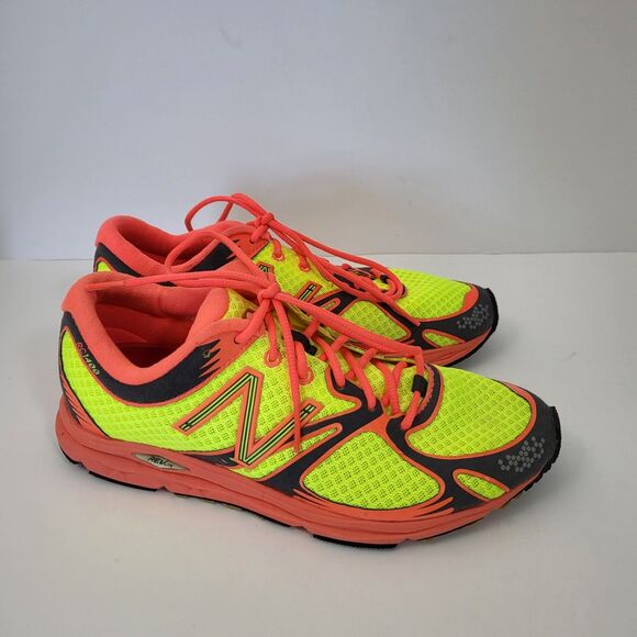 New Balance Shoes - NEW BALANCE Sneakers Womens 6 Running Shoes Yellow Orange Neon WR1400DY